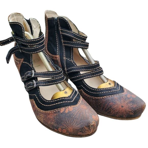 VINTAGE ROVERS heeled Leather Strapped Heels size 39 - Picture 5 of 16